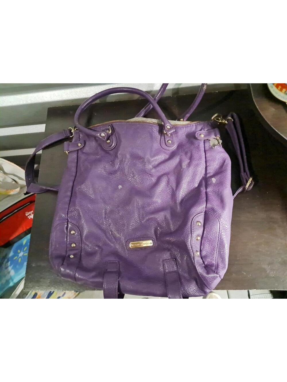 Steve Madden Women's Large purple Tote Bag  Used And In Loved Condition- Wearing